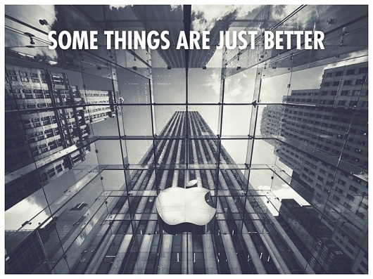 Day 152: Just BetterÂ |Â Design Somethin' #apple #quote #design #architecture #type