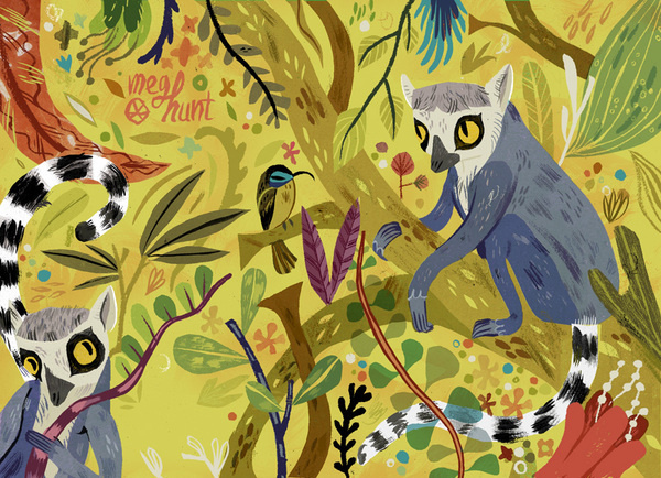 SHOW #meg #print #hunt #illustration