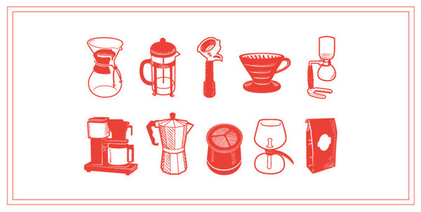 Coffee Supreme Tim Denee, designer & illustrator #coffee #monotone #illustration