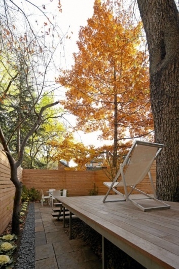 Renovation of a modern Gothic home - The Globe and Mail #deck #backyard