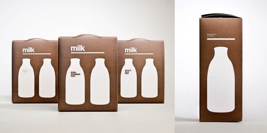 Designer MilkÂ Packaging - TheDieline.com - Package Design Blog #packaging #milk #design #typography