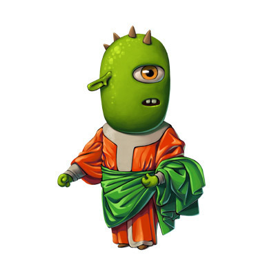 Aliens history on Behance #alien #history #fantasy #design #toga #illustration #monster #green