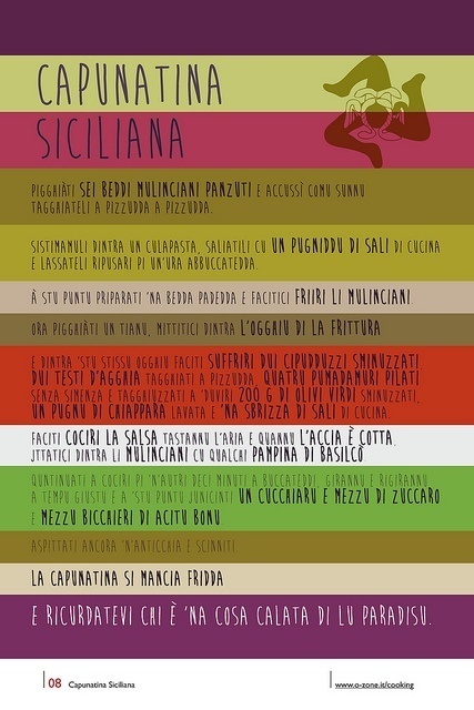 08 | Capunatina Siciliana by no zone, via Flickr #cooking #2013 #calendar #design #food #illustration #photography #calendars