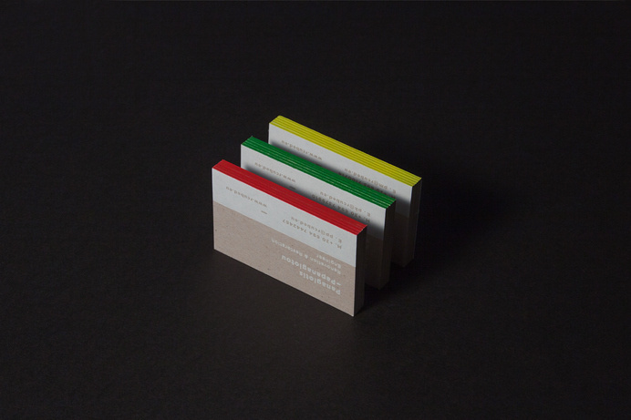 R-CUBED edge paint business cards #restoration #edge #concrete #business #construction #branding #r-cubed #contemporary #hot #paint #industrial #photography #minimal #studio #stationery #cards #foil