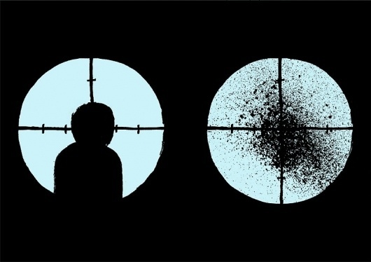 Jean Jullien's online portfolio: SILOUETTES #silhouette #jean jullien #sniper