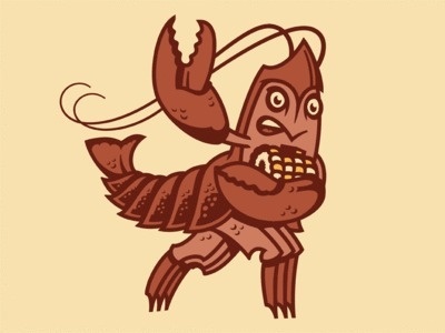 Crawfish Boil #design #crawfish #illustration #heisman #character