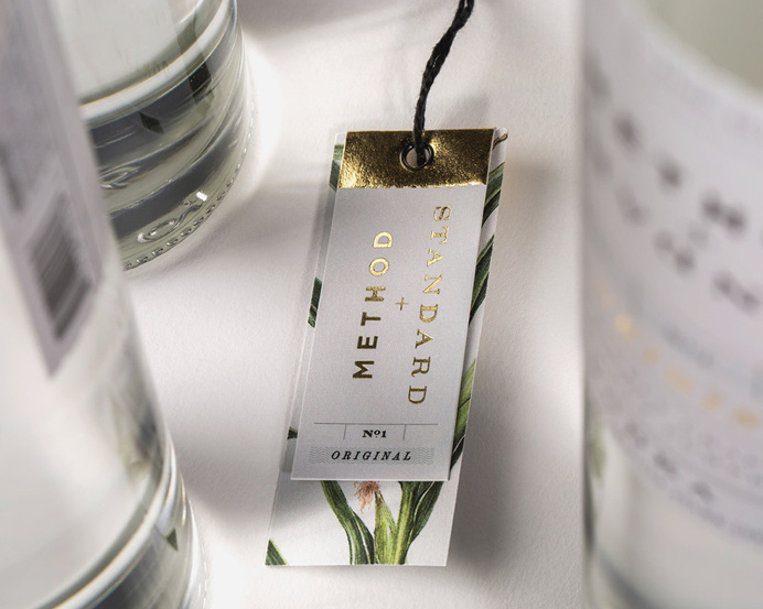 Beautiful Hang Tag with some Gold Foil! #bold #hangtag