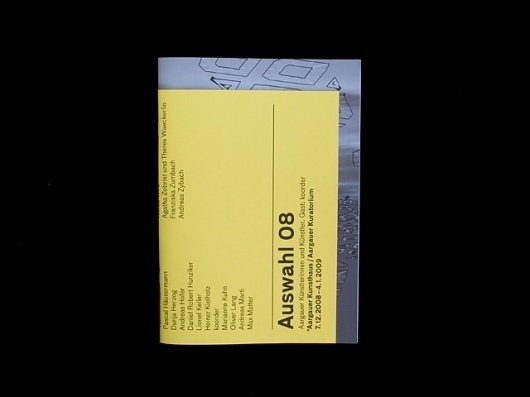 «Identity/Publication for Aargauer Kunsthaus» (ca. 2011) by Elektrosmog (Valentin Hindermann & Marco Walser) #zrich #from #designers #print #design #walser #switzerland #valentin #elektrosmog #marco #hindermann #typography