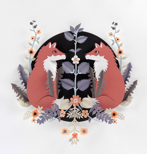 Gemini: Happinez magazine 2012 #cut #paper