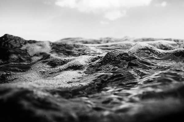 Bubbles on the surface of water #sea #water #surf