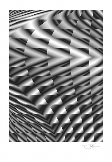 Wave Length 3 #wind #white #design #graphic #geometric #black #grid #photoshop #architecture #art #energy