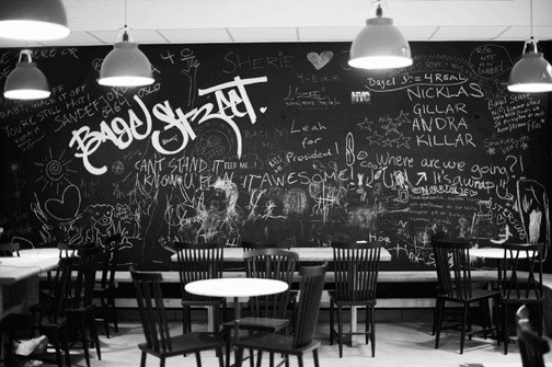 Nikolaj Kledzik – Art Direction & Graphic Design – Bagel Street Café – Visual Identity #interior