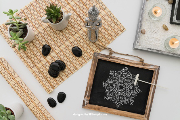 Yoga composition with drawing on chalkboard Free Psd. See more inspiration related to Mockup, Spa, Health, Cute, Yoga, Chalkboard, Mock up, Plant, Decoration, Drawing, Cactus, Bamboo, Healthy, Decorative, Peace, Buddha, Mind, Balance, Draw, Relax, Pot, Meditation, Wellness, Healthy lifestyle, Candles, Lifestyle, Up, Tablecloth, Stones, Relaxation, Composition, Mock, Peaceful and Inner on Freepik.