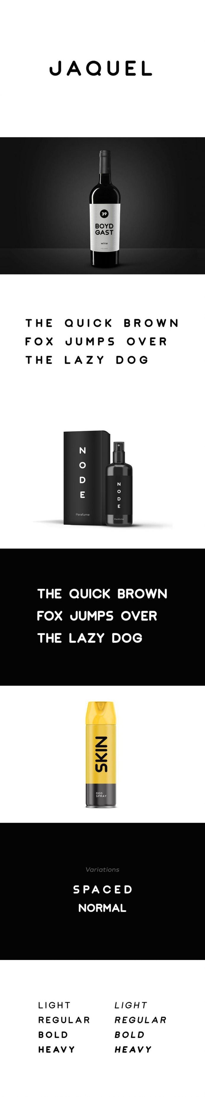 JAQUEL – Minimal Display Typeface