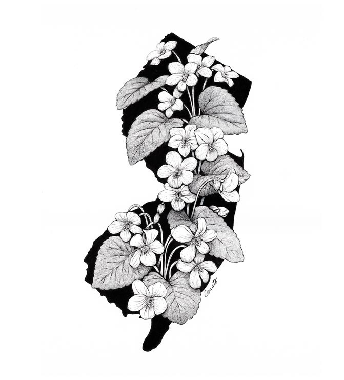 "New Jersey In Bloom" by Chris Cerrato | http://www.cerratosaurus.com/