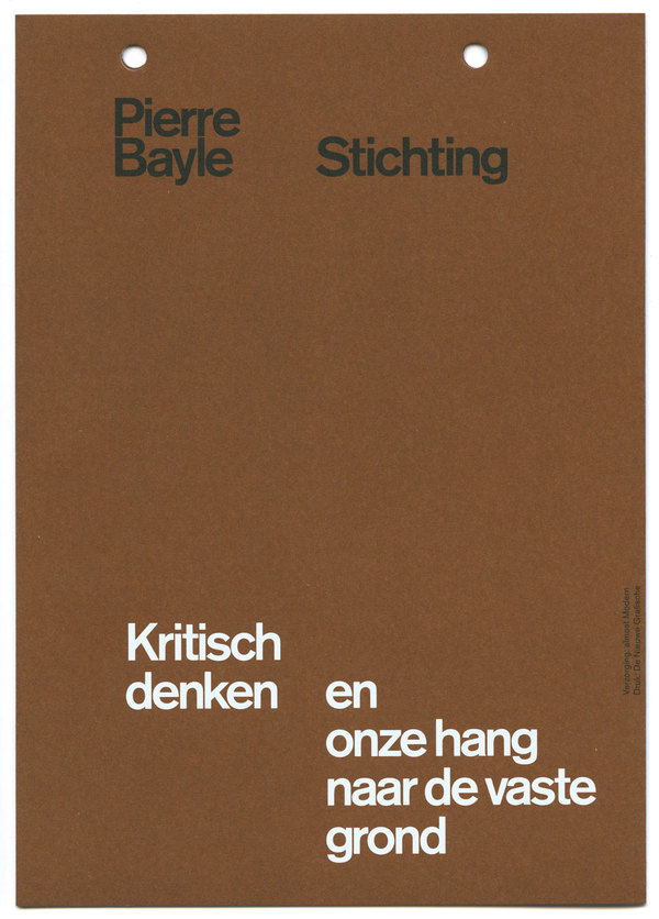 almost Modern: Pierre Bayle Foundation II #print #stationery