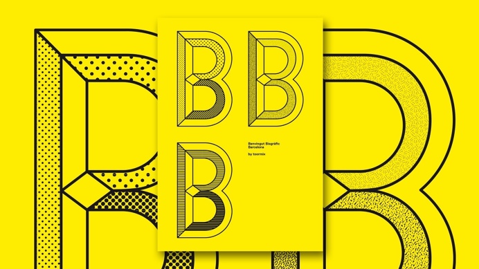 Toormix Typographic Poster with Pattern