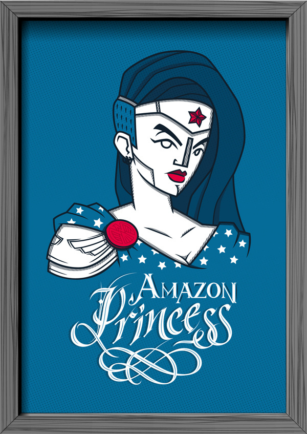 Oh, my hero! Superheroes Tribute on Behance #hero #illustration #lettering #superhero