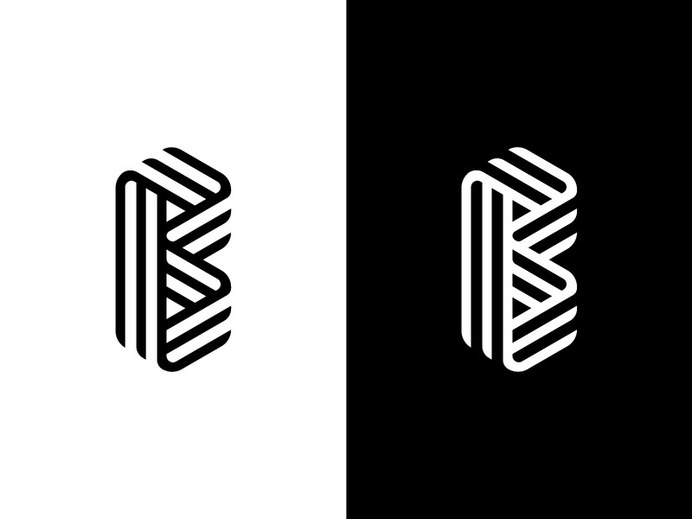 B Mark #logo #almosh82 #logo designer #creative #clever #design #design #media