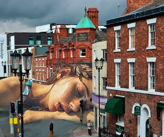 Sleeping Diana in Chester, England, by Maria Umiewska feat.Nadia Konina