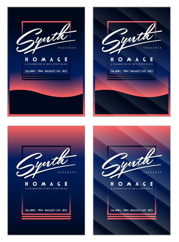 Synth Posters on Behance #synth #behance #posters