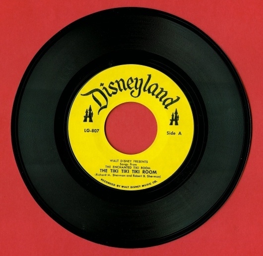 tiki+room+1963+45+record.jpg (image) #disneyland #record #vinyl #disney #music