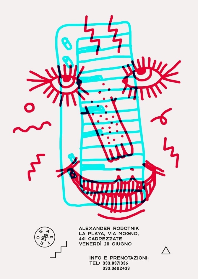 WASTED - Marco Oggian #rgb #events #branding #draw #flyer #color #night #illustration #identity #pen #poster #logo #postcard #pencil #party