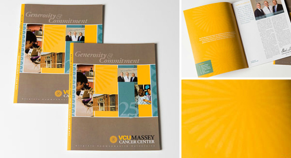 VCU Massey Cancer Center Annual Report #brochure #design #annual #report