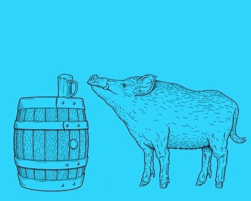 Bosworth the Boar #food #peter #illustration #and #paul