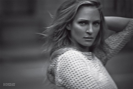 Uma Thurman by Peter Lindbergh for Vogue Italia February 2012 #vogue #italia #lindbergh #2012 #feb #peter #uma #thurman