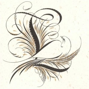 Letter-L-296.jpg 296×296 pixels #calligraphy #lettering #embellished
