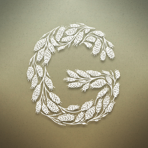 Botanical Alphabet on Typography Served #botanical