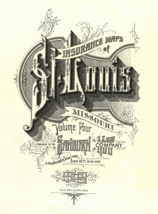 Incredible vintage typography from Sanborn Map Company #type