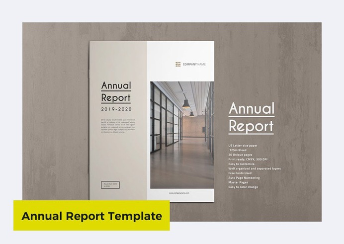 Annual Report Template by ThemeDevisers