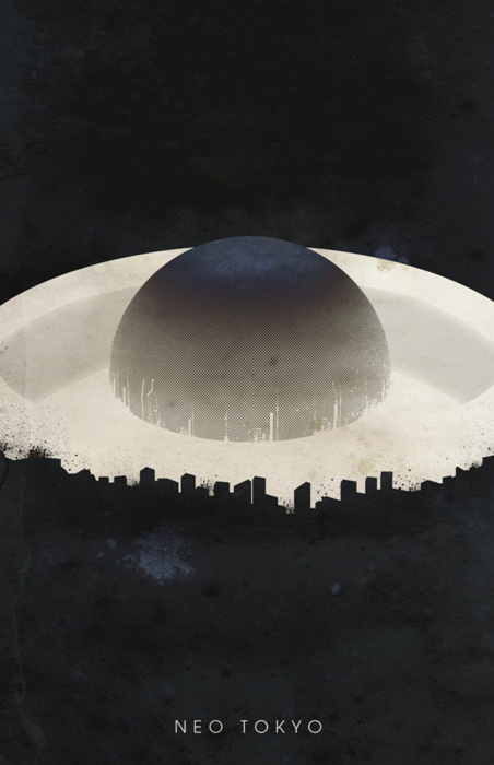 Akira - fan made poster #neo #explosion #center #akira #eye #tokyo