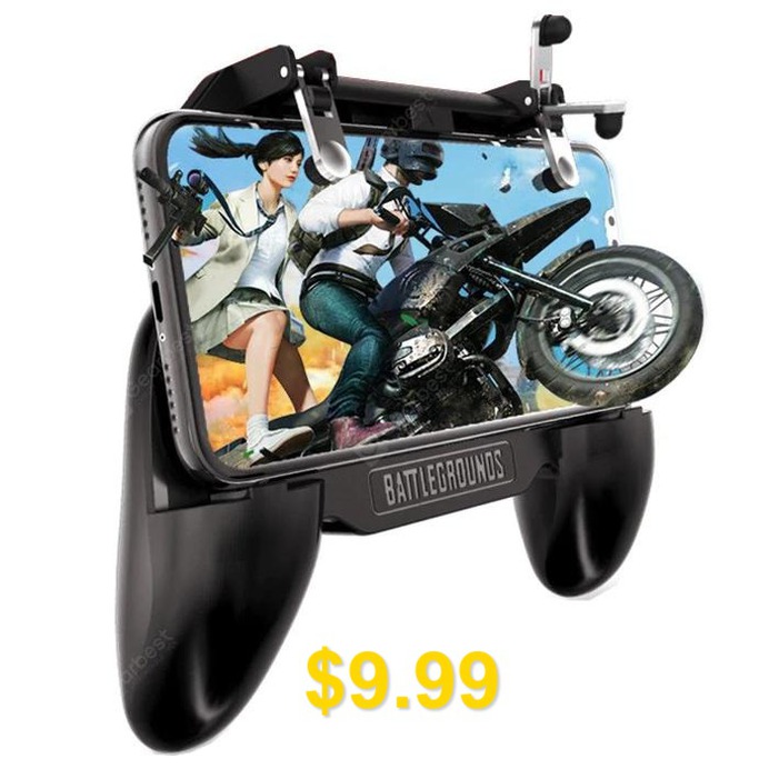 SR #3 #in #1 #Multifunctional #Heat #Radiation #Dual #Cooling #Fans #Clip #Gamepad #Phone #Holder #Stand #Power #Bank #- #BLACK