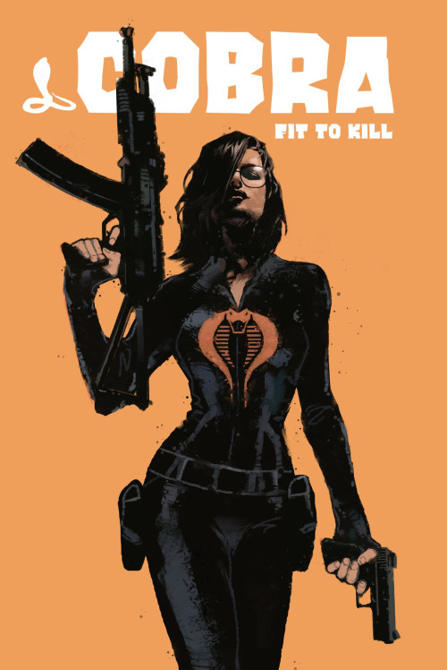 illustration girl guns
