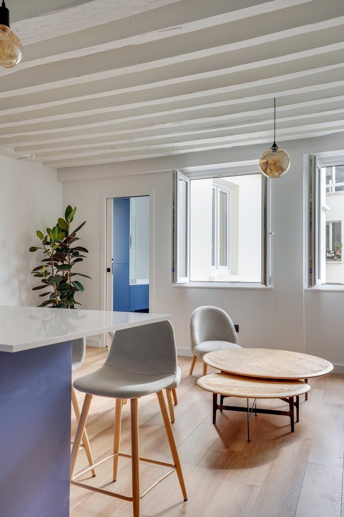 La Grande Bleu Apartment in Paris by HOCH Studio