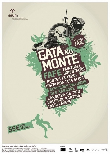 AAUM - Condições meteorológicas levam ao cancelamento da Gata no Monte #gata #nature #monte #poster