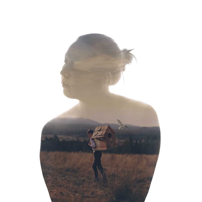 Incredible Double Exposure Portraits by Muhammed Faread