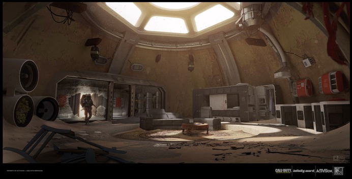 Call of Duty Infinite Warfare - Desert base interior!