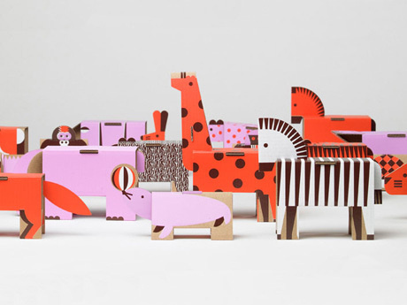 Present&Correct Cardboard Zoo #zoo #cardboard
