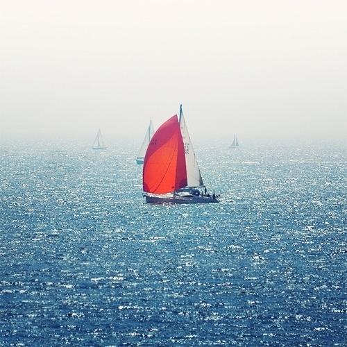 Jimmy Walker — There was rain #sailboat #fog #sea #boat #sail