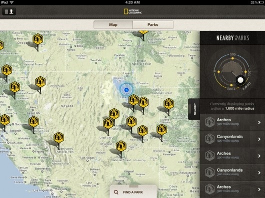 Dribbble - map.png by Rally Interactive (via Ben Cline) #ipad #app