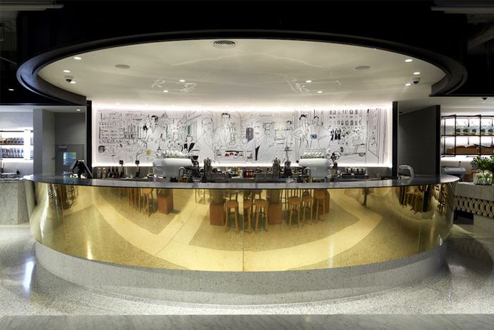 Techne Architecture + Interior Design Creates Landmark Flinders Lane Emporium for Brunetti - InteriorZine