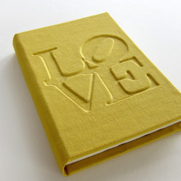 LOVE, hand-made notebook, journal. Find out more here: www.etsy.com/shop/TandemDesignsShop #notebook #handmade
