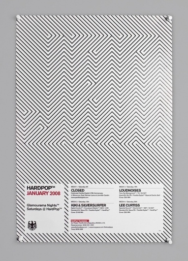 HardPop on the Behance Network #branding #print #design #graphic #poster