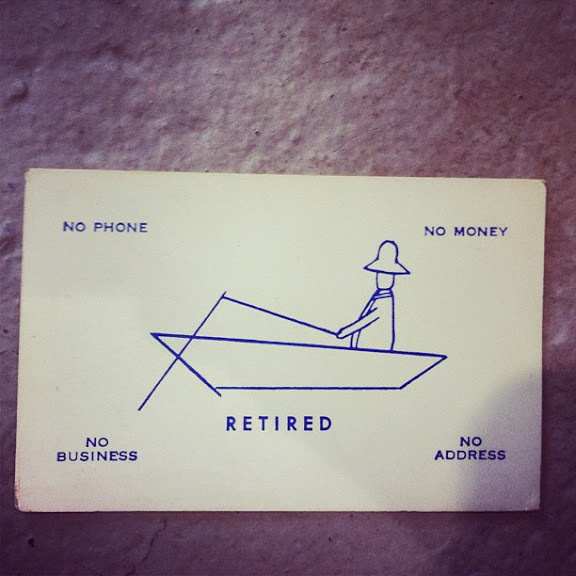 Retired #card #business #retired