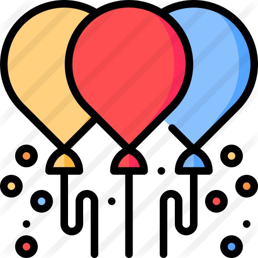 See more icon inspiration related to birthday and party, new year, balloons, celebration, entertainment, decoration, birthday, party and balloon on Flaticon.