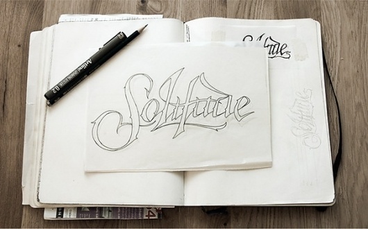 Solitude - The Revival on the Behance Network #sketching #type #identity #treatment #music #logo #band #typography